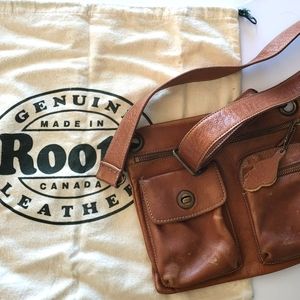 Authentic Vintage Roots Canada Sachel-Brown (w. dust bag)